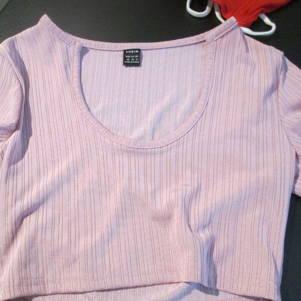 Juniors sz xs pink half by shein